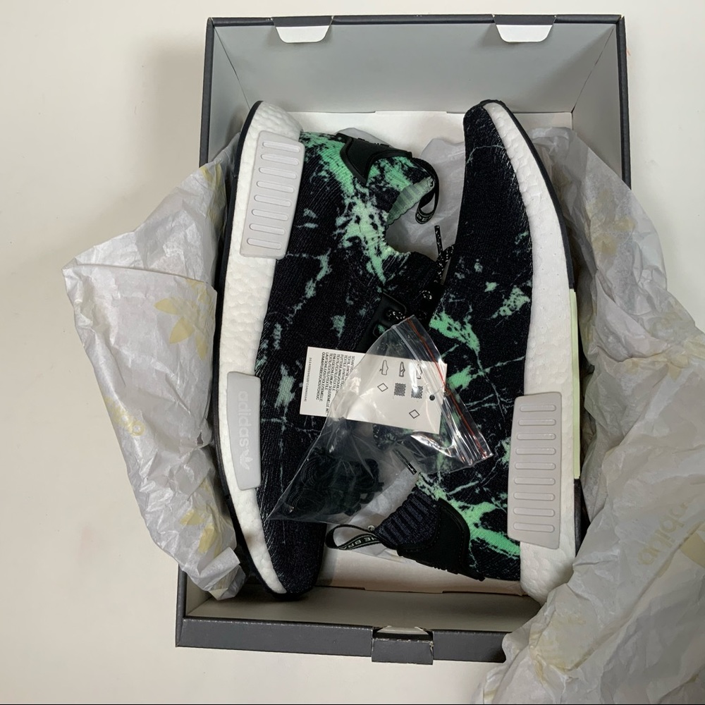 Adidas NMD R1 PK Size 10 NIB Green Marble